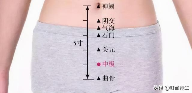 按摩中极穴胜过吃药