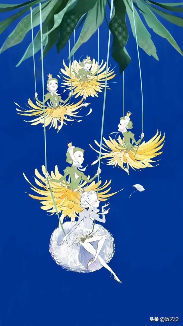 花卉拟人动漫人物(拟人化画花草树木)_手工miao