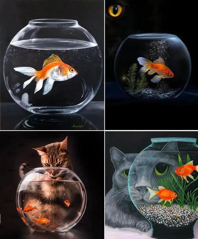 儿童画教程趣味水粉画课程《馋嘴的小猫咪》