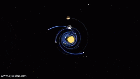 地球重达60万亿亿吨，为什么它可以漂浮在太空，不往下坠落？