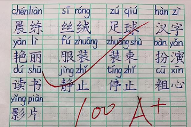 小学生的书法火啦！班主任给100分，网友：太厉害了