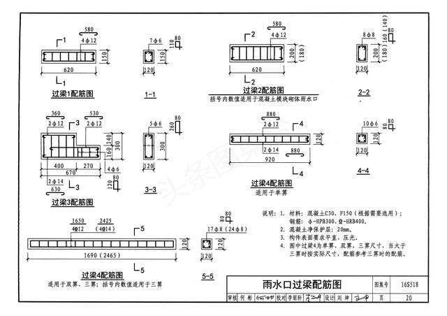 雨水井图集16s518雨水口图集