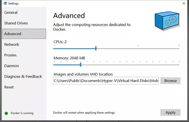 win10下使用docker部署nginx，mysql