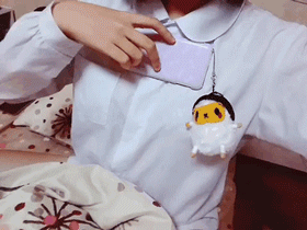 漂亮美女的GIF动态图：妹子，还是别试了！