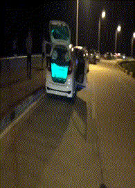 搞笑的动图GIF：这个手相不怎么好，定有牢狱之灾！