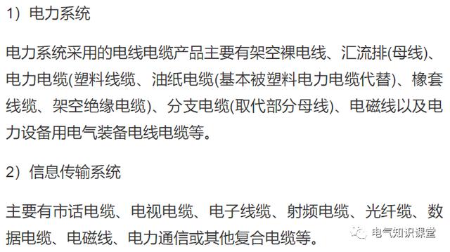 电线尺寸规格型号,电力电缆型号规格