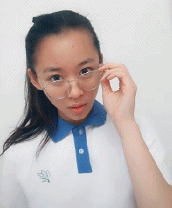 妹纸邪恶的GIF动态图：学生妹秒变女神，真是厉害了