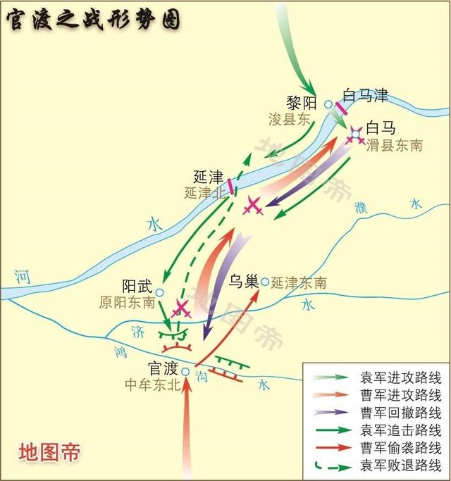 曹操以官渡之战取胜封神，除了线路开得好，还有这些计谋的功劳