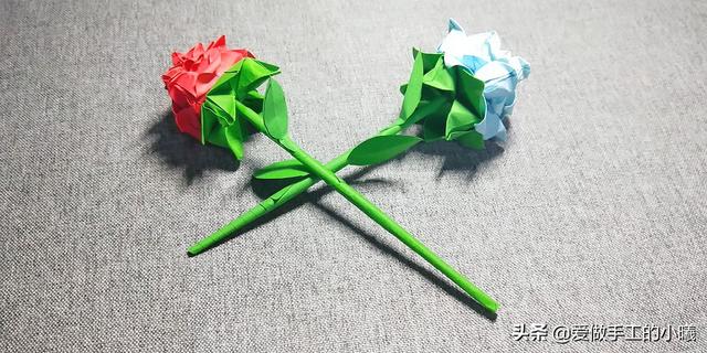 玫瑰花折纸(玫瑰花折纸教案)