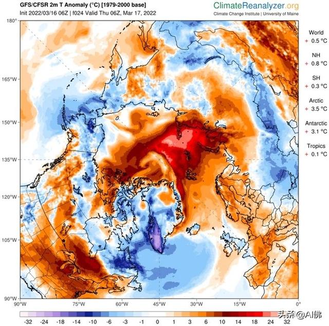 破纪录的热浪同时袭击南极洲和北极