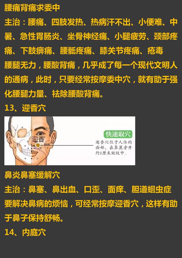 30个常见疾病特效穴位大全，超级实用的中医知识，收藏起来吧