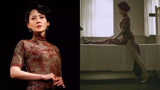 《邪不压正》中,许晴饰演一位交际花唐凤仪,身穿旗袍的她凹凸有致,一