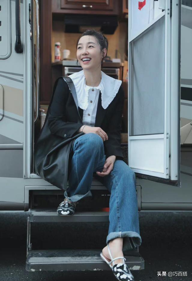 白百何的私服进剧组 我们的婚姻 个人风格被延续 舒适且时髦 新闻时间