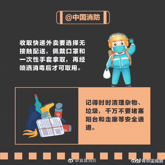 居家隔离也要注意防火哦！
