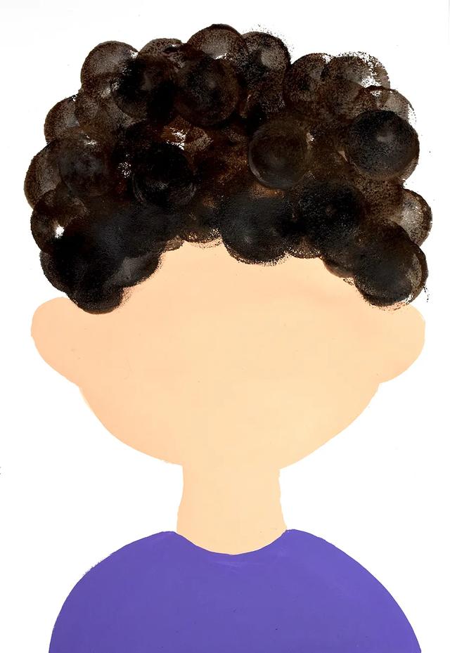儿童画教程｜线条涂鸦与趣味形式《一头奇妙的卷发》
