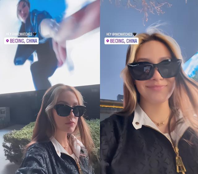 谷爱凌与赌王小女儿罕见同框！一身行头七万元，秀广告海报超骄傲