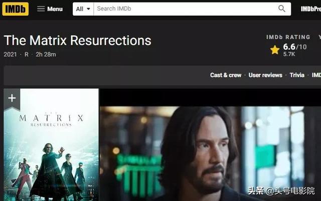 《黑客帝国4》口碑出炉！喜欢的打满分神作，批评者嘲笑是翻拍