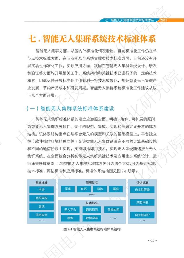 中国智能“无人”集群系统发展白皮书（2021版）3.6万字