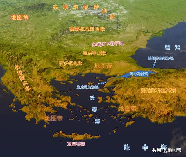 希腊如何用十三段线，把6倍大的土耳其堵在陆地上？