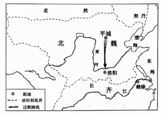 人教版：七上历史第19课《北魏政治和北方民族大交融》图表题专练