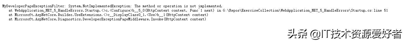 《理解ASP.NET Core》系列10-错误处理(Handle Errors)