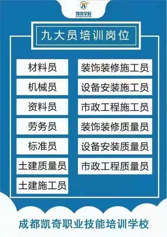 2022年四川省八大员（九大员）考试报名最新要求条件