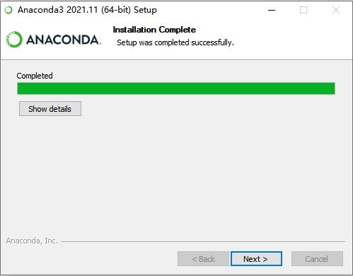 Anaconda3-2021.11下载安装运行（Win10）
