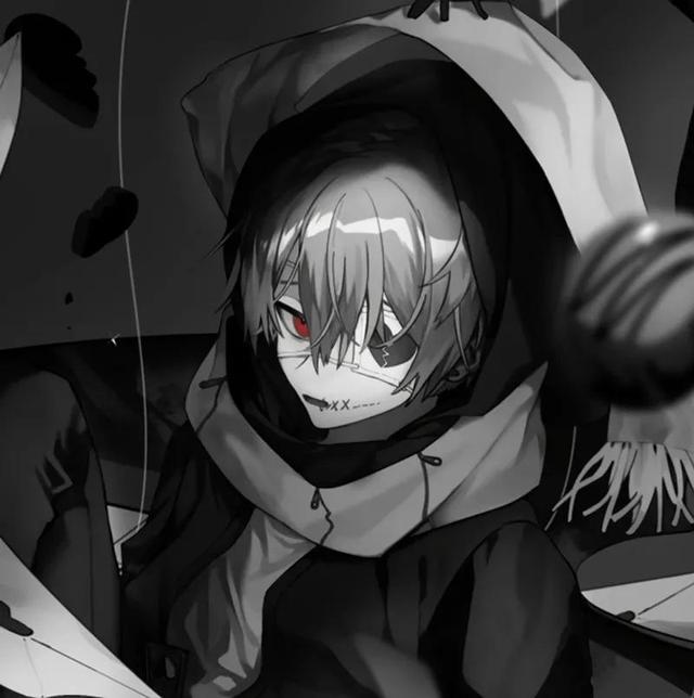 [苹果马卡龙批量星标好友],黑色抑郁悲伤头像插图(5)