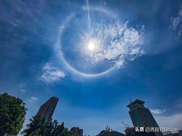 是自然灾害的预兆吗？四川、重庆多地同时出现巨大日晕，比较特殊