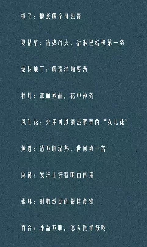 老中医推荐：77种中药药性一览表，非常实用，建议收藏