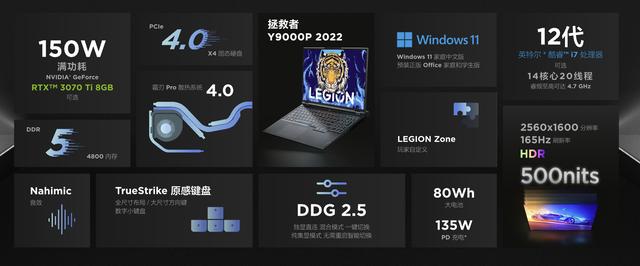 联想拯救者 Y9000P 2022：以不变应万变