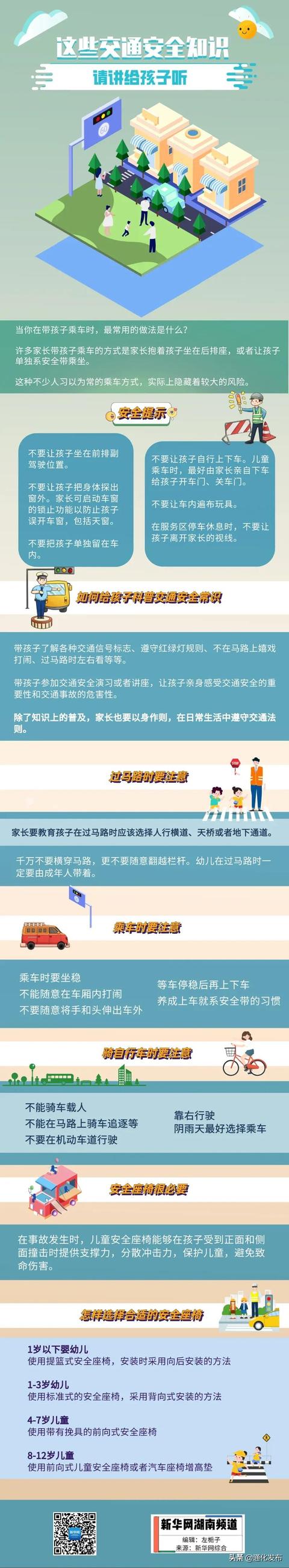 这些交通安全知识，请讲给孩子听