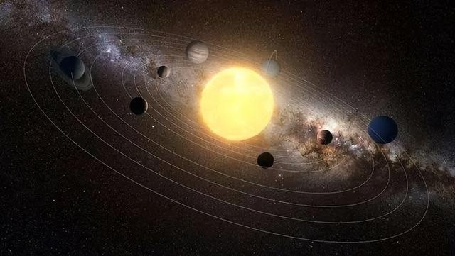 太阳系的黑暗地球，有各种天体，其中一个绕太阳一周要11400年