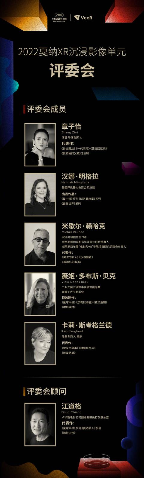 章子怡担任第75届戛纳电影节XR沉浸影像单元评委