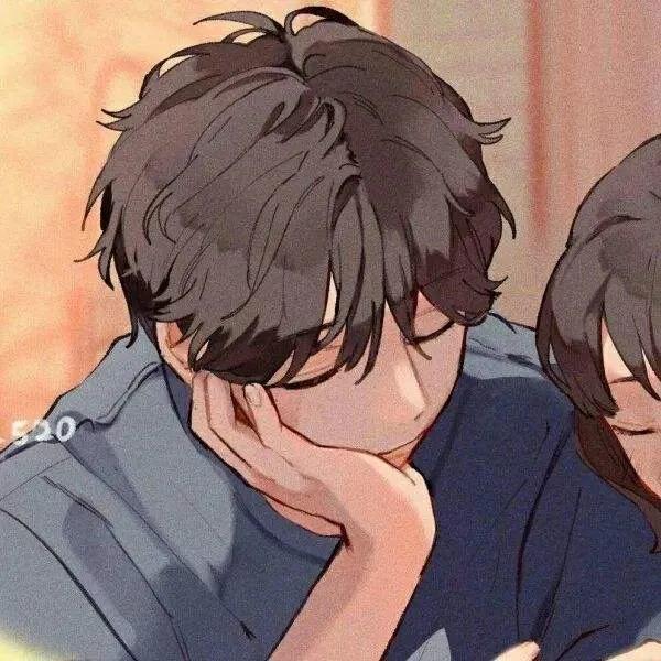 漫画情头：时光很匆忙，别错过落日与夕阳