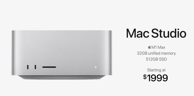 苹果 Mac Studio 发布：Mac mini 升级款，搭载 M1 Max/Ultra