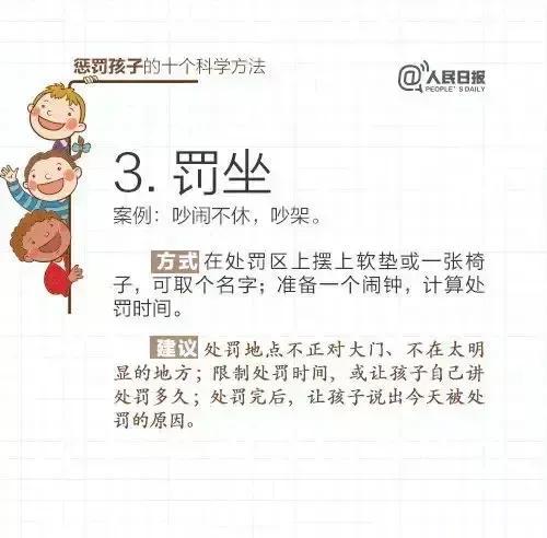 人民日报提出的惩罚孩子的十个科学方法