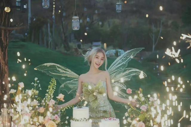 Angelababy 精灵装造型太美了