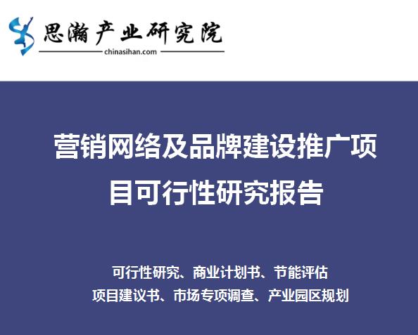 项目推广策划案怎么写(营销网络及品牌建设推广项目可行性研究报告)