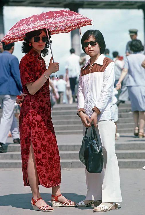 80年代中国人的穿搭罕见绝版彩色老照片