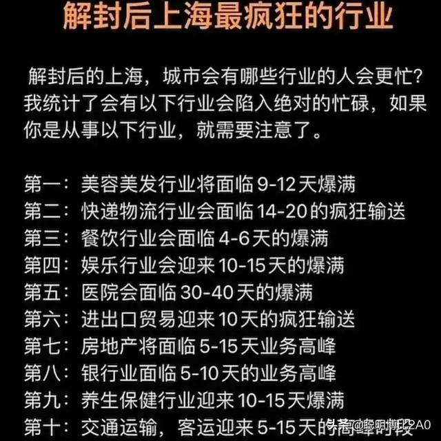 上海清零时间，预测基本准确，普通人还是关心下解封后做什么吧