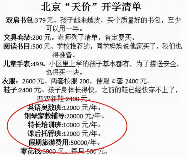 新学期将开始，“海淀妈妈”晒开学清单，不少人看完“无言以对”