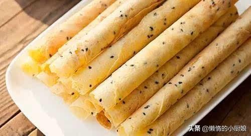 孩子想吃脆皮蛋卷，在家有锅就能做，香甜可口，一捏就碎，酥掉渣