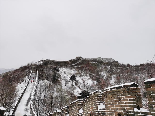 遊北京—雪中的慕田峪長城