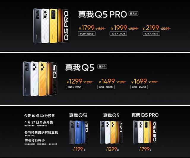realme真我Q5系列正式发布 千元闪充旗舰售价1199元起