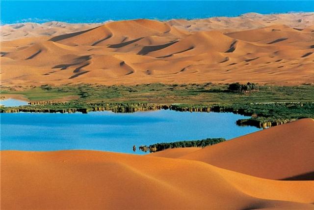 The introduction of the Yellow River water into the desert