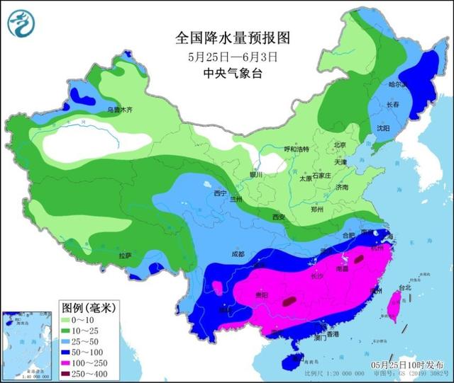 5月底北方“热情”高涨 江南延续“多雨模式”难入夏 全国天气预报