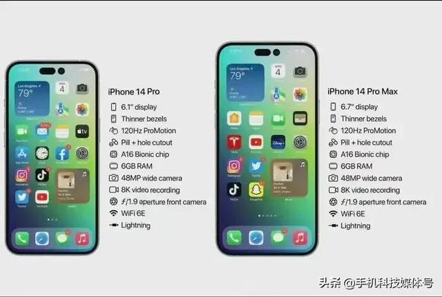 变强了也加价了？iPhone 14系列详细参数曝光