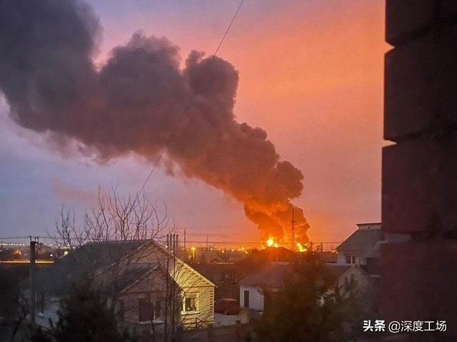 乌克兰空袭俄罗斯本土，导弹命中8座油库！俄军防空导弹毫无反应