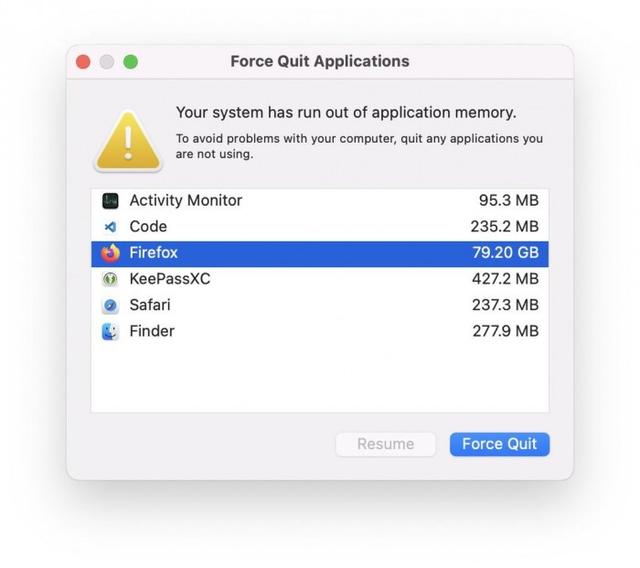 macOS Monterey出现“内存泄漏”错误：长时间运行并消耗大量内存